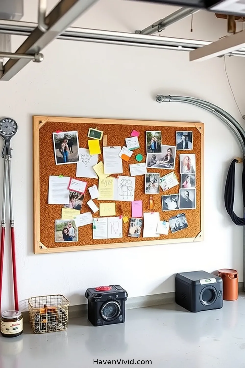 20 Ways to Create Family-Friendly Living in Your Garage Using Cork 4 Create a Cork Bulletin Board for Family Communication for 20 Ways to Create Family-Friendly Living in Your Garage Using Cork