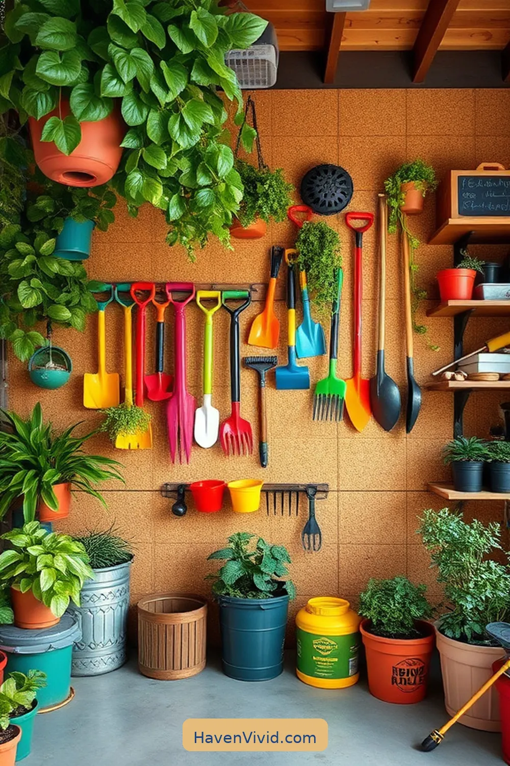 20 Ways to Create Family-Friendly Living in Your Garage Using Cork 19 Create a Cork Garden Tool Wall for 20 Ways to Create Family-Friendly Living in Your Garage Using Cork