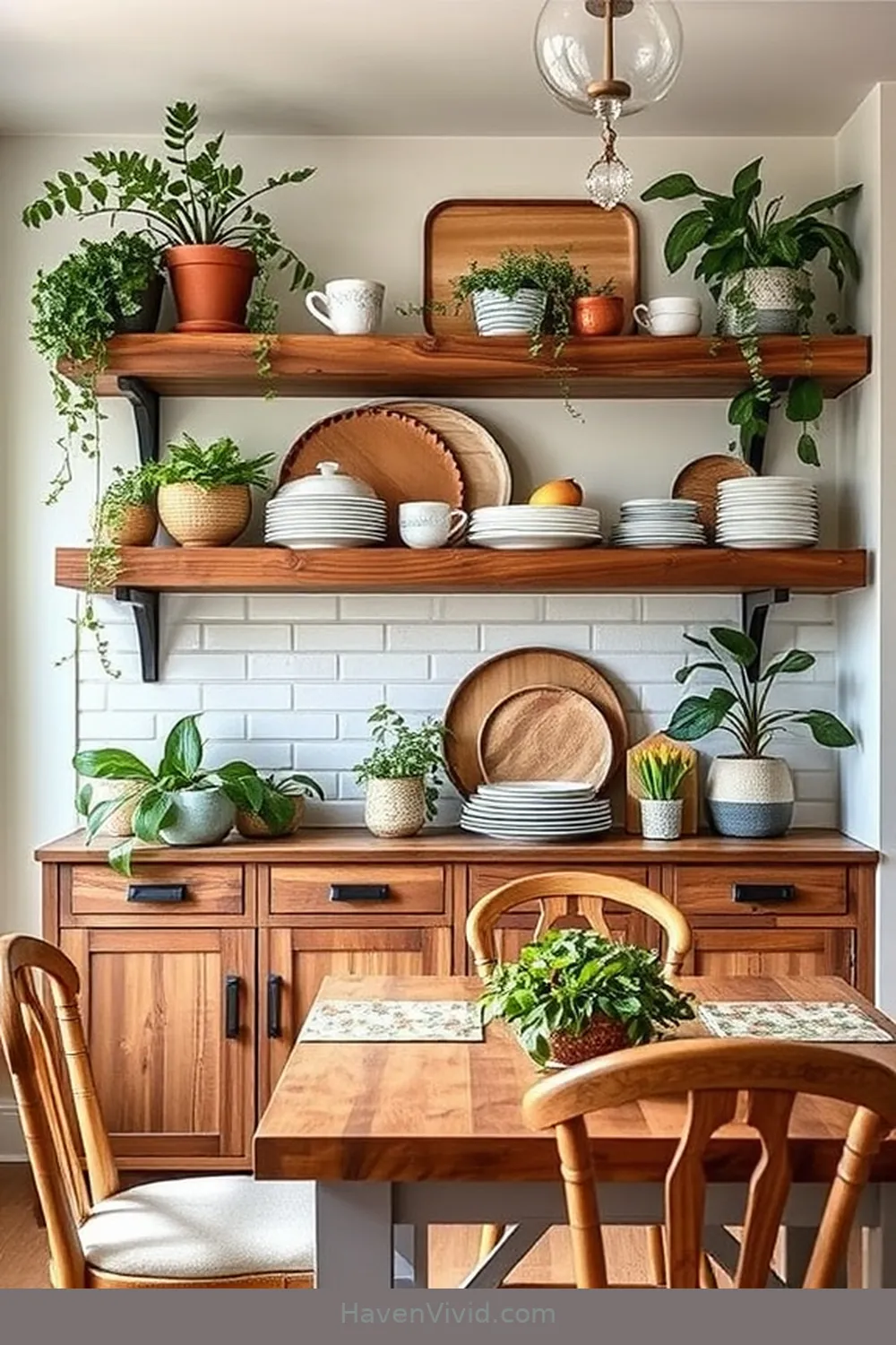 20 Ways to Create a Family-Friendly Dining Room Using Recycled Wood 6 Craft Custom Shelving With Recycled Wood for 20 Ways to Create a Family-Friendly Dining Room Using Recycled Wood
