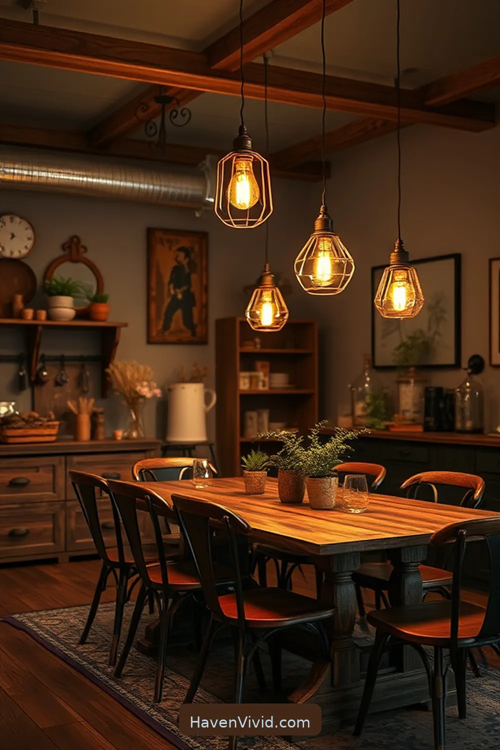 20 Ways to Create a Family-Friendly Dining Room Using Recycled Wood 21 Incorporate Reclaimed Wood Lighting Fixtures for 20 Ways to Create a Family-Friendly Dining Room Using Recycled Wood