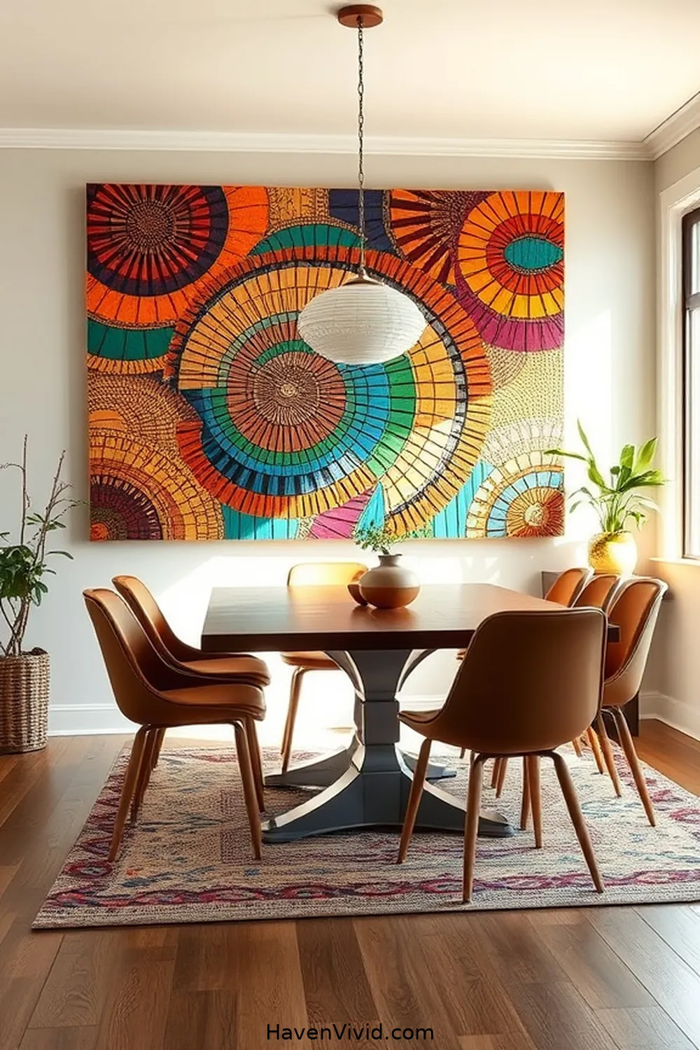20 Ways to Create a Family-Friendly Dining Room Using Recycled Wood 14 Integrate Recycled Wood as Wall Art for 20 Ways to Create a Family-Friendly Dining Room Using Recycled Wood