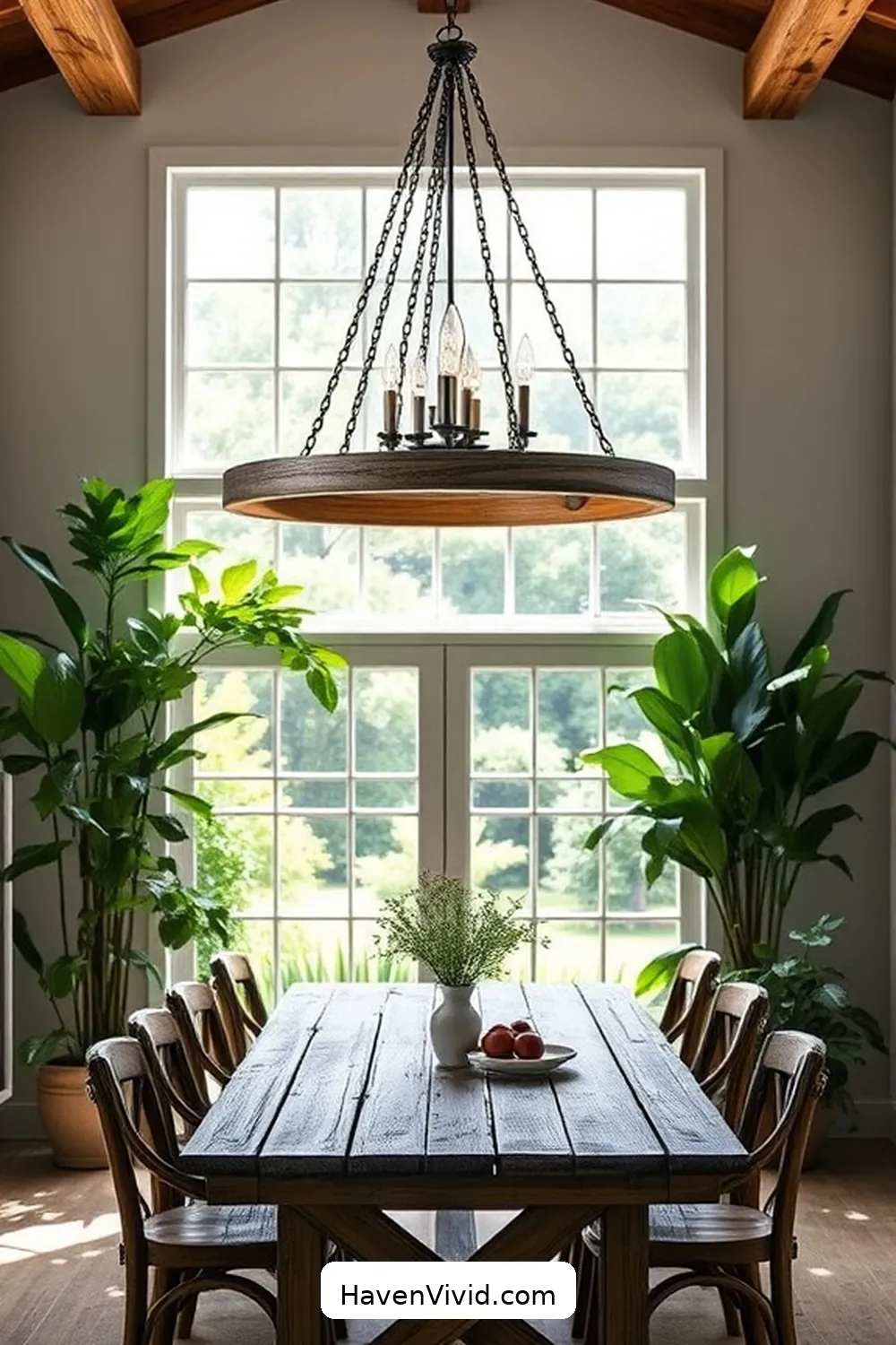 20 Ways to Create a Family-Friendly Dining Room Using Recycled Wood 8 Make a Reclaimed Wood Chandelier for 20 Ways to Create a Family-Friendly Dining Room Using Recycled Wood