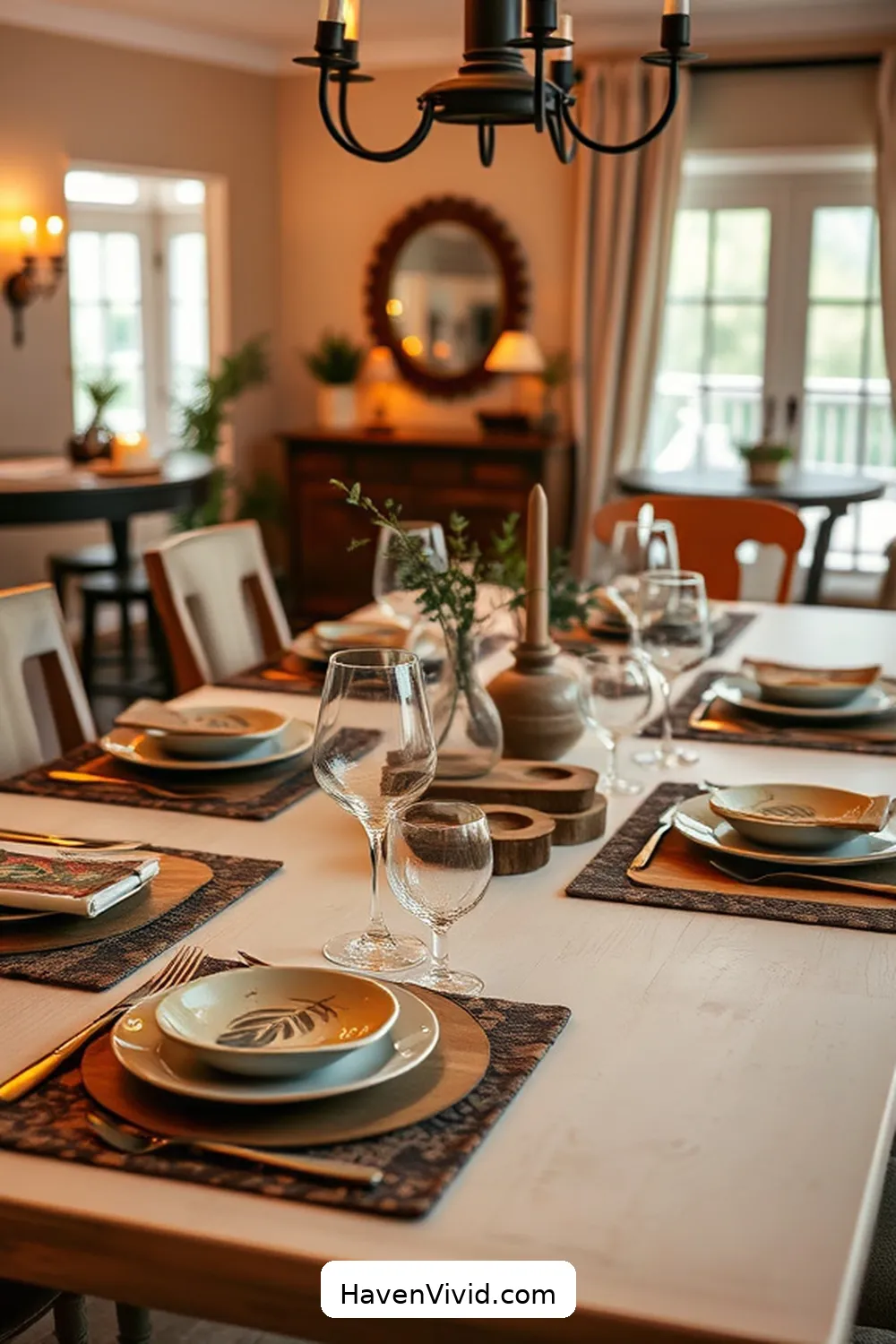 20 Ways to Create a Family-Friendly Dining Room Using Recycled Wood 12 Use Upcycled Wood for Table Settings for 20 Ways to Create a Family-Friendly Dining Room Using Recycled Wood