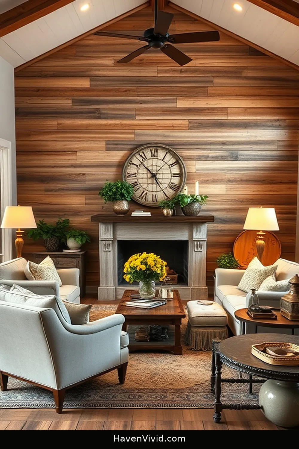 20 Ways to Create a Farmhouse Living Room Using Reclaimed Materials 10 Reclaimed Wood Accent Walls for Warmth for 20 Ways to Create a Farmhouse Living Room Using Reclaimed Materials