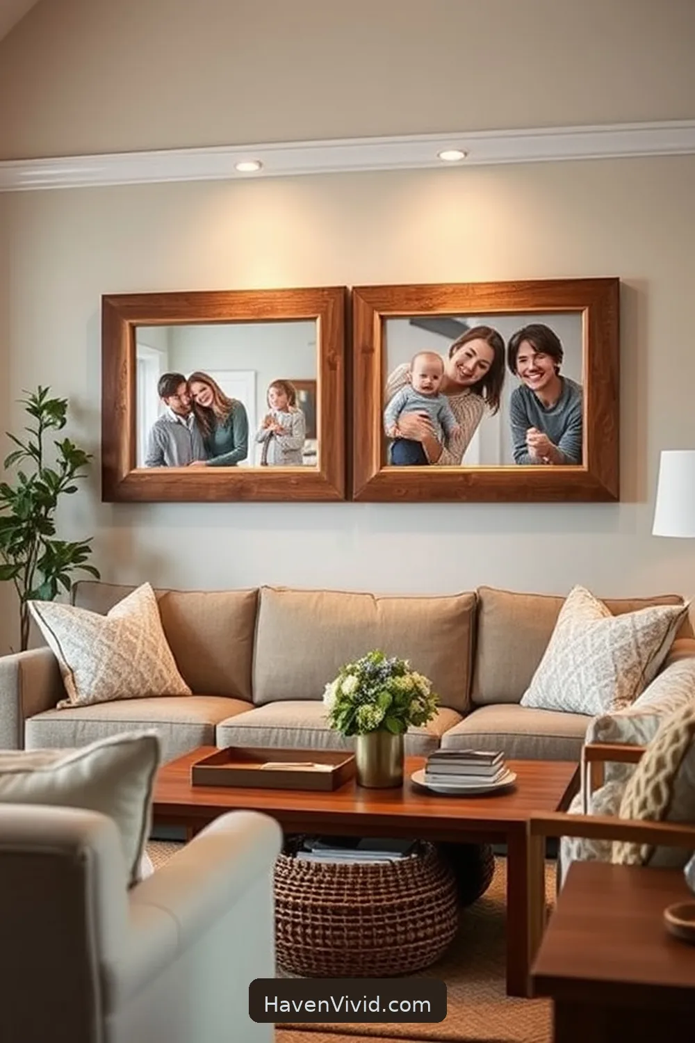20 Ways to Create a Farmhouse Living Room Using Reclaimed Materials 18 Reclaimed Wood Photo Frames for Personal Touches for 20 Ways to Create a Farmhouse Living Room Using Reclaimed Materials