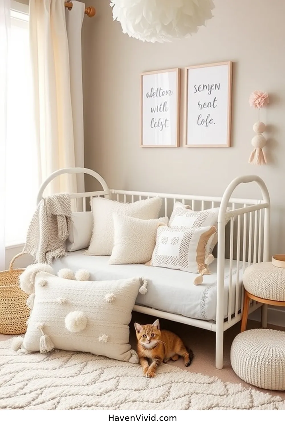 20 Ways to Create a Glamorous Nursery Using Natural Fibers 14 Incorporate Hemp or Cotton Throw Pillows for 20 Ways to Create a Glamorous Nursery Using Natural Fibers
