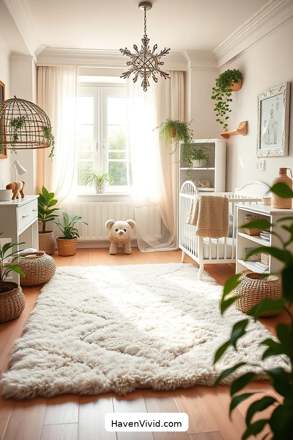 20 Ways to Create a Glamorous Nursery Using Natural Fibers 4 Use Wool Rugs for Comfort for 20 Ways to Create a Glamorous Nursery Using Natural Fibers