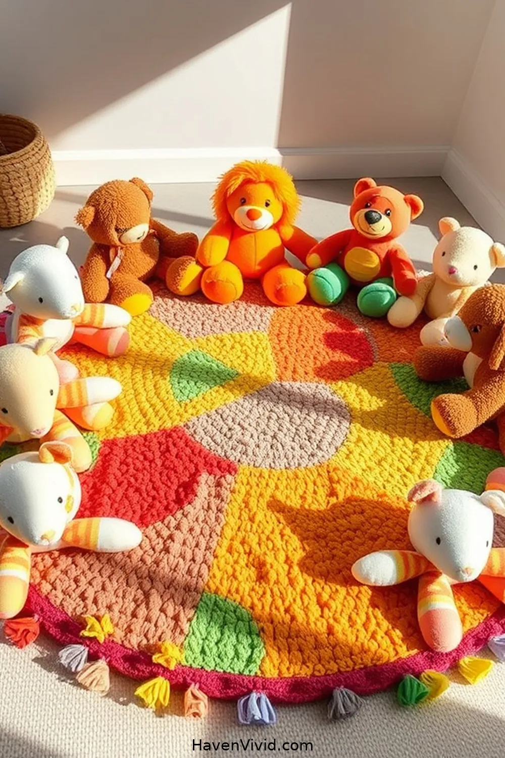 20 Ways to Create a Glamorous Nursery Using Upcycled Fabric 16 DIY Fabric Play Mat for 20 Ways to Create a Glamorous Nursery Using Upcycled Fabric