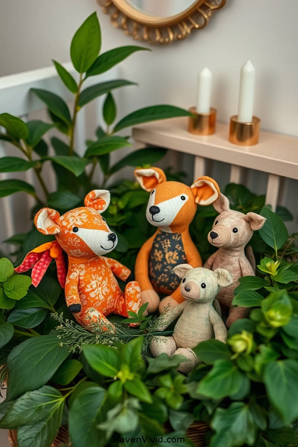 20 Ways to Create a Glamorous Nursery Using Upcycled Fabric 21 Upcycled Fabric Stuffed Animals for 20 Ways to Create a Glamorous Nursery Using Upcycled Fabric