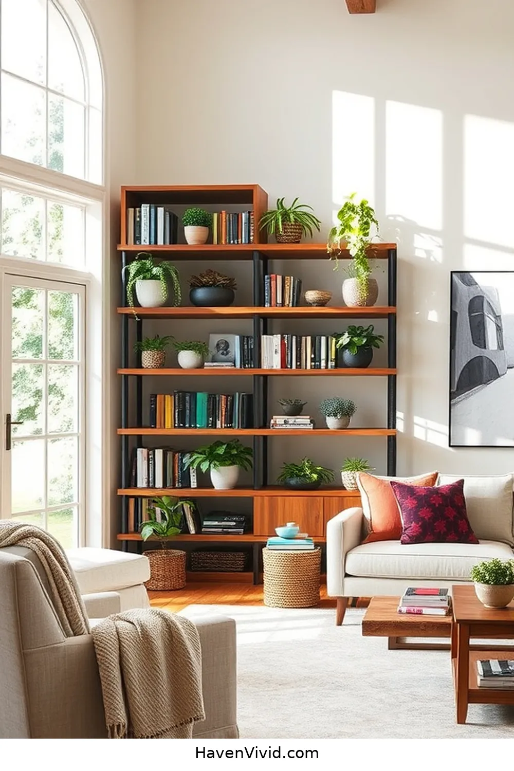 20 Ways to Create an Eco Friendly Living Room Using Recycled Wood 3 Upcycled Bookshelves for 20 Ways to Create an Eco Friendly Living Room Using Recycled Wood