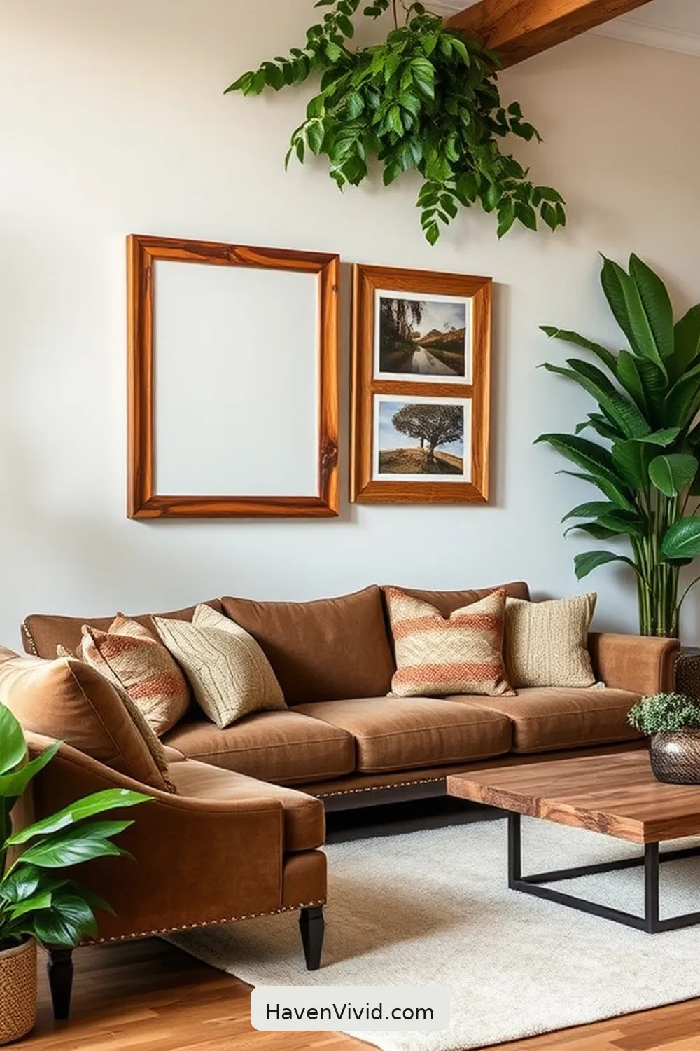 20 Ways to Create an Eco Friendly Living Room Using Recycled Wood 5 Wooden Picture Frames for 20 Ways to Create an Eco Friendly Living Room Using Recycled Wood
