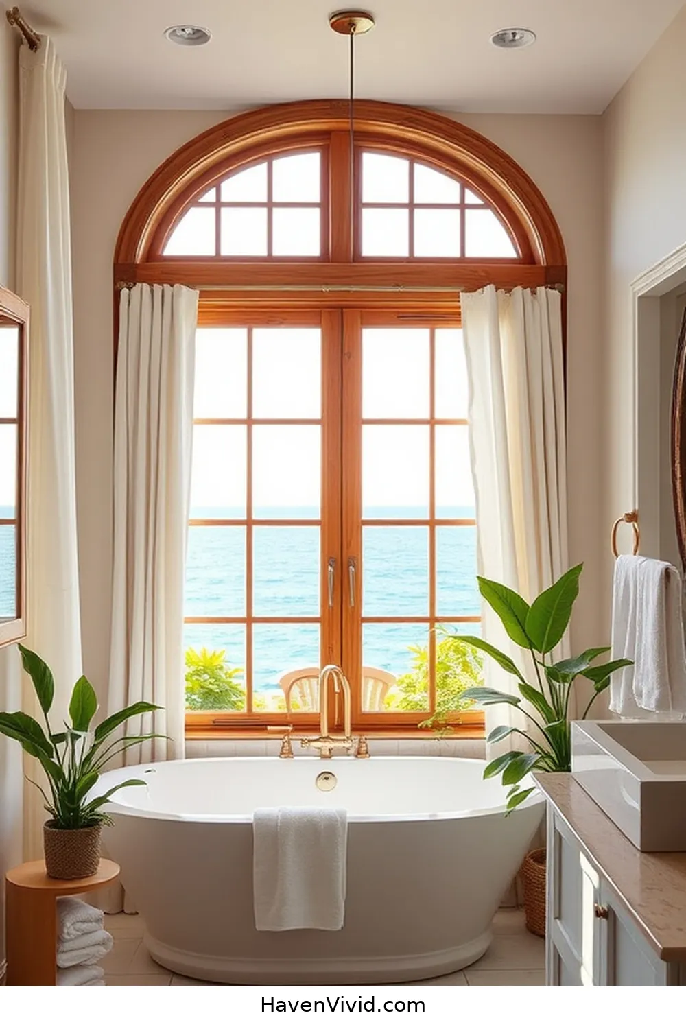 20 Ways to Embrace Coastal Living in Your Bathroom Using Recycled Wood 15 Natural Wood Window Treatments for 20 Ways to Embrace Coastal Living in Your Bathroom Using Recycled Wood