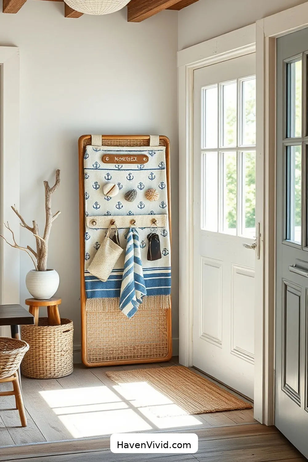 20 Ways to Embrace Coastal Living in Your Entryway Using Organic Cotton 13 Craft an Organic Cotton Key Holder With a Nautical Theme for 20 Ways to Embrace Coastal Living in Your Entryway Using Organic Cotton