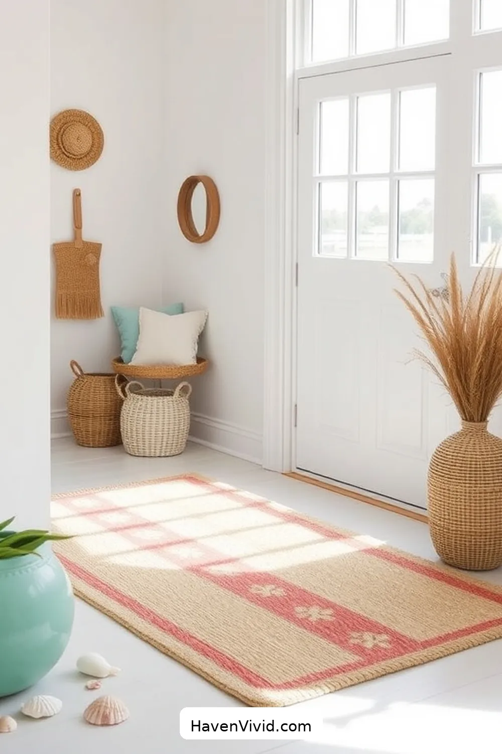 20 Ways to Embrace Coastal Living in Your Entryway Using Organic Cotton 9 Design a Beachy Doormat With Organic Cotton for 20 Ways to Embrace Coastal Living in Your Entryway Using Organic Cotton