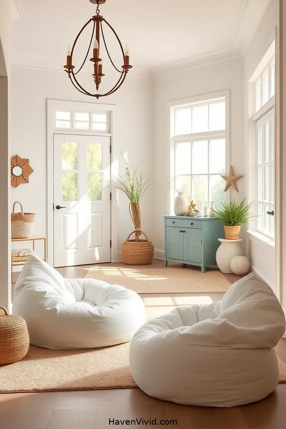 20 Ways to Embrace Coastal Living in Your Entryway Using Organic Cotton 17 Refresh With Organic Cotton Bean Bags for Relaxation for 20 Ways to Embrace Coastal Living in Your Entryway Using Organic Cotton