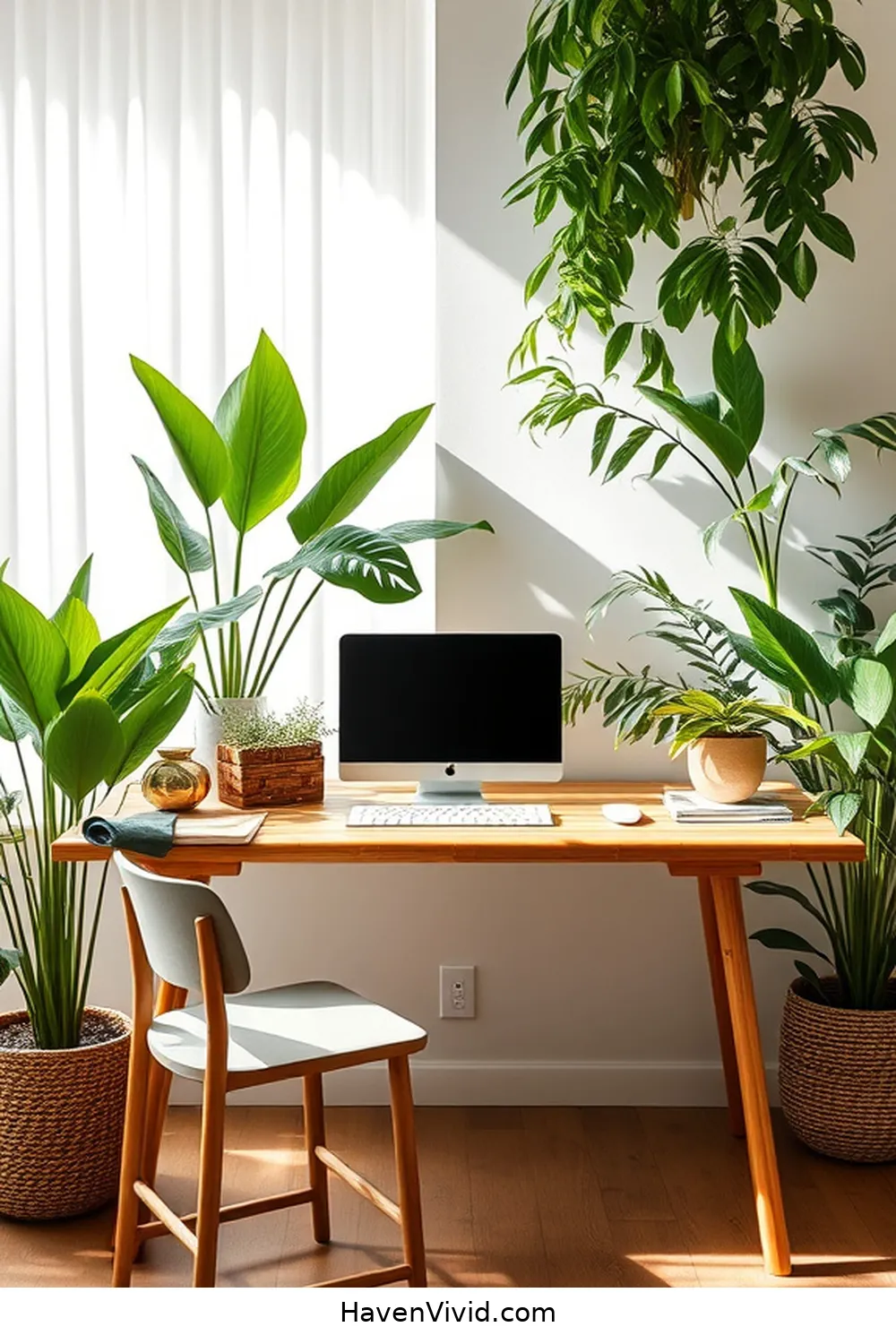 20 Ways to Embrace Eco-Friendly Living in Your Home Office Using Bamboo 2 Bamboo Desks for a Sustainable Workspace for 20 Ways to Embrace Eco-Friendly Living in Your Home Office Using Bamboo