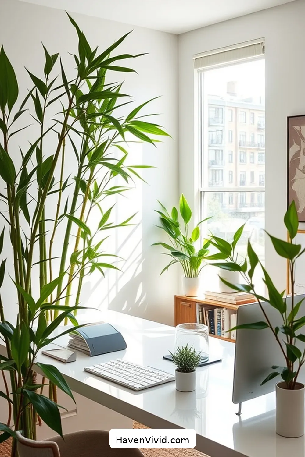 20 Ways to Embrace Eco-Friendly Living in Your Home Office Using Bamboo 9 Bamboo Plants for Improved Air Quality for 20 Ways to Embrace Eco-Friendly Living in Your Home Office Using Bamboo