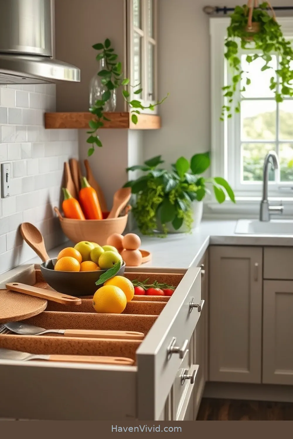 20 Ways to Embrace Eco-Friendly Living in Your Kitchen Using Cork 4 Eco-Friendly Cork Drawer Liners for 20 Ways to Embrace Eco-Friendly Living in Your Kitchen Using Cork