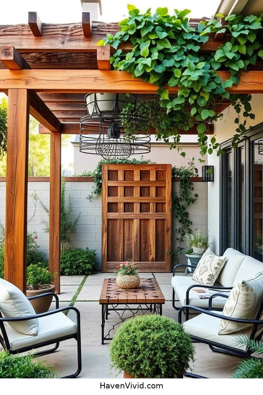 20 Ways to Embrace a Minimalist Lifestyle in Your Outdoor Patio Using Reclaimed Materials 10 Repurposed Garden Trellis for 20 Ways to Embrace a Minimalist Lifestyle in Your Outdoor Patio Using Reclaimed Materials