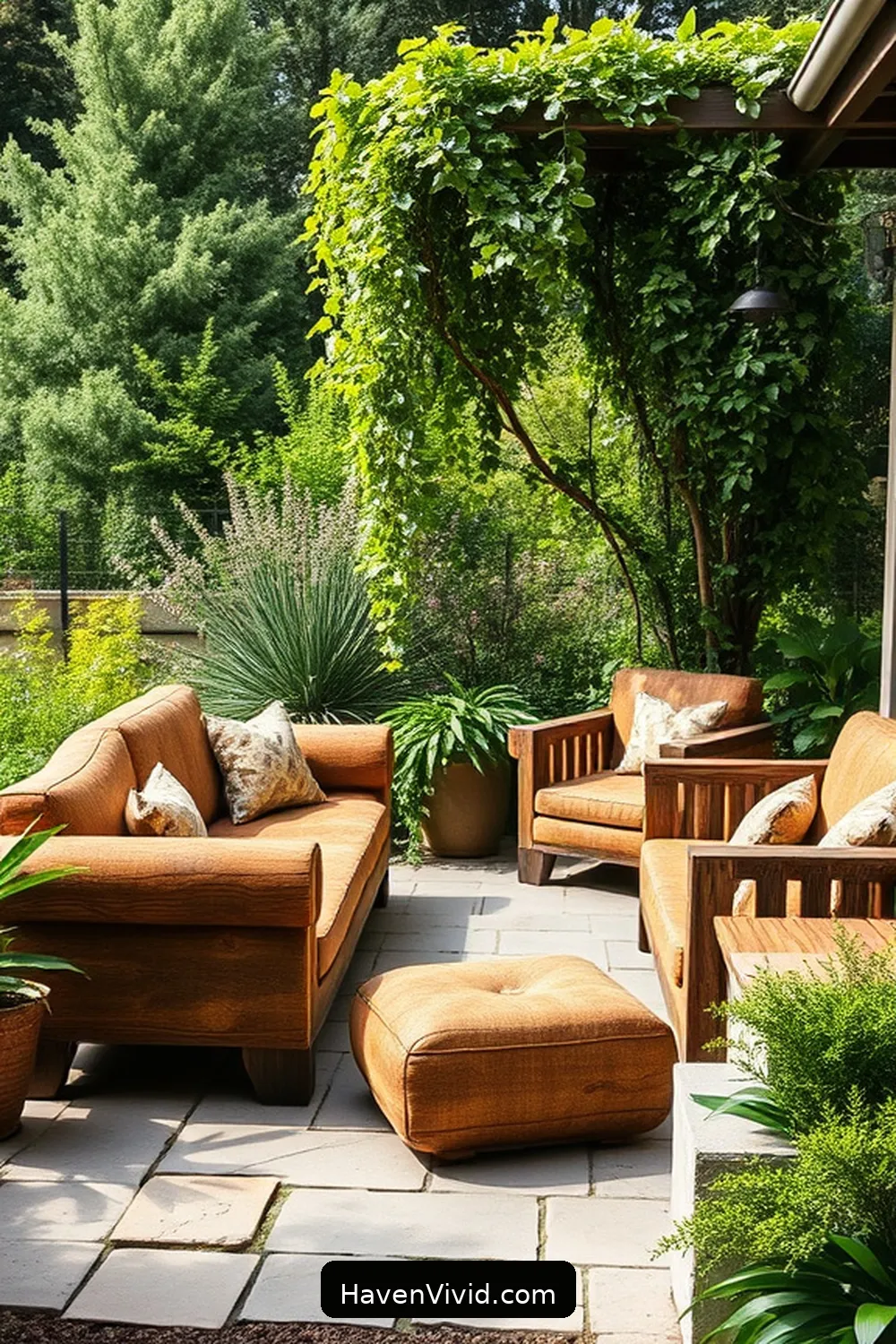 20 Ways to Embrace a Minimalist Lifestyle in Your Outdoor Patio Using Reclaimed Materials 11 Rustic Log Seating for 20 Ways to Embrace a Minimalist Lifestyle in Your Outdoor Patio Using Reclaimed Materials
