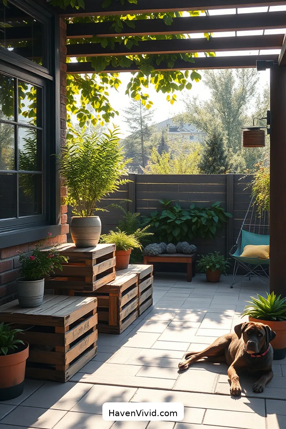 20 Ways to Embrace a Minimalist Lifestyle in Your Outdoor Patio Using Reclaimed Materials 9 Vintage Crates for Storage for 20 Ways to Embrace a Minimalist Lifestyle in Your Outdoor Patio Using Reclaimed Materials