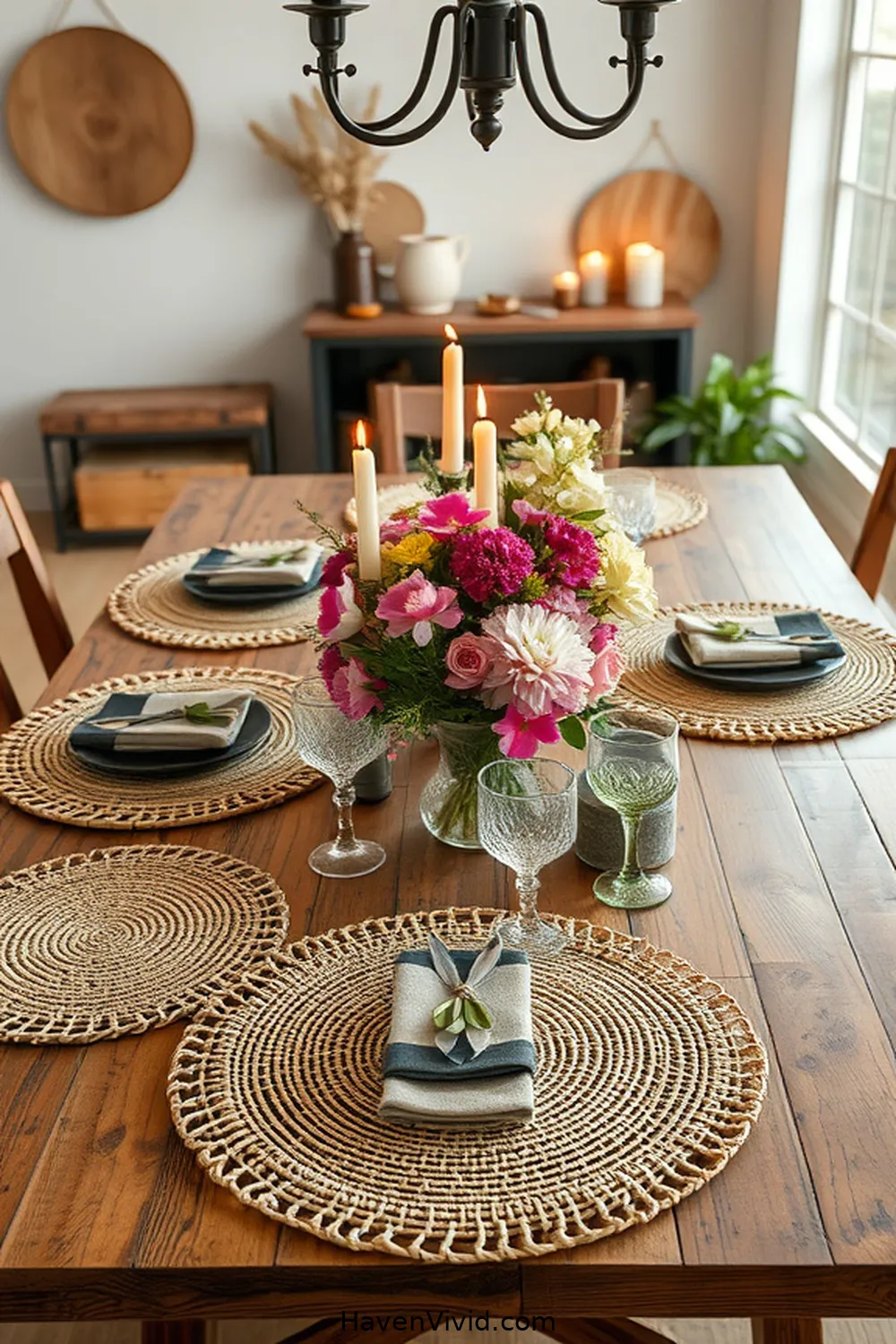 20 Ways to Use Natural Fibers in Your Farmhouse Dining Room 17 Handwoven Placemats for Unique Settings for 20 Ways to Use Natural Fibers in Your Farmhouse Dining Room