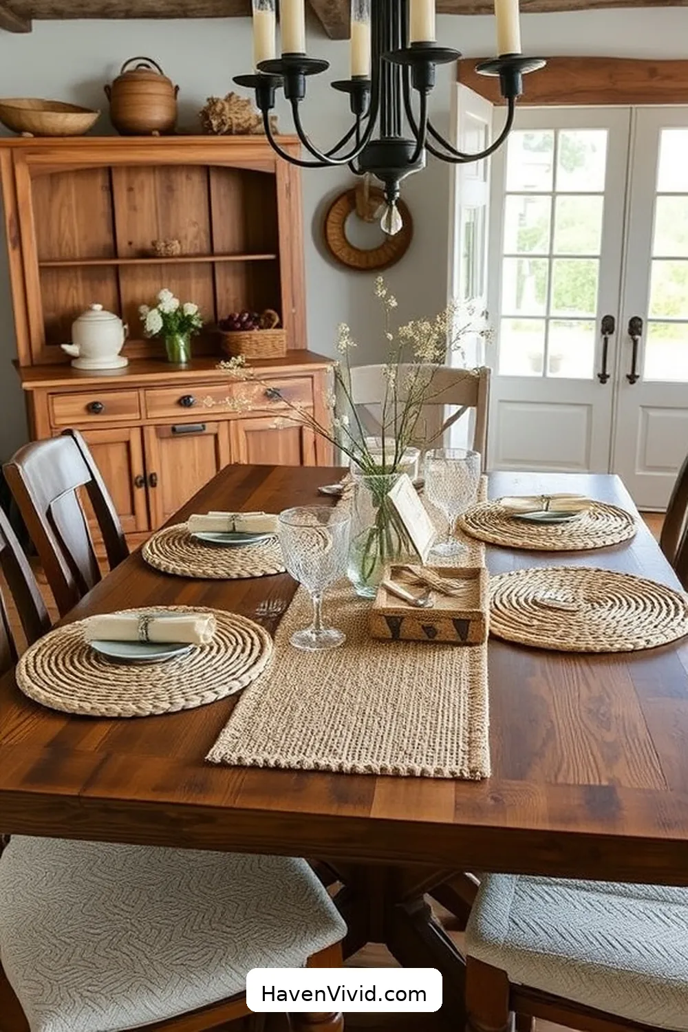 20 Ways to Use Natural Fibers in Your Farmhouse Dining Room 21 Jute Table Accessories for a Cohesive Look for 20 Ways to Use Natural Fibers in Your Farmhouse Dining Room