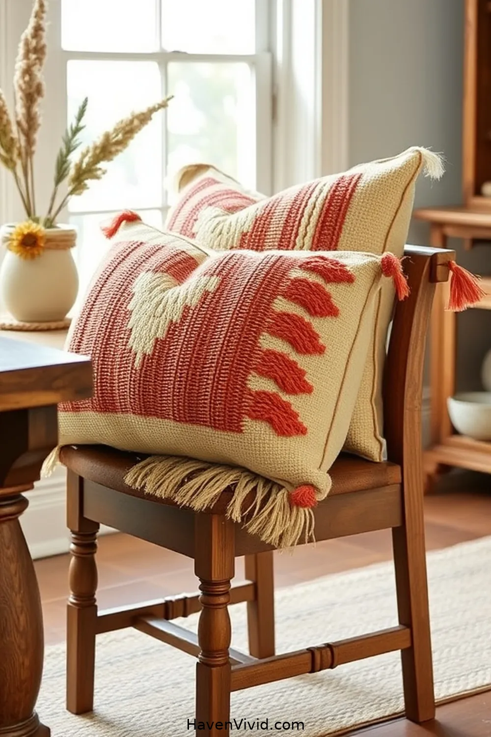 20 Ways to Use Natural Fibers in Your Farmhouse Dining Room 14 Natural Fiber Throw Pillows for Accent for 20 Ways to Use Natural Fibers in Your Farmhouse Dining Room
