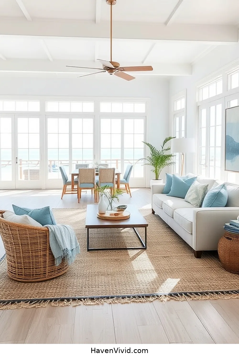 Achieve Coastal Living Room Style Using Natural Fibers 4 Choosing the Right Rugs for Achieve Coastal Living Room Style Using Natural Fibers