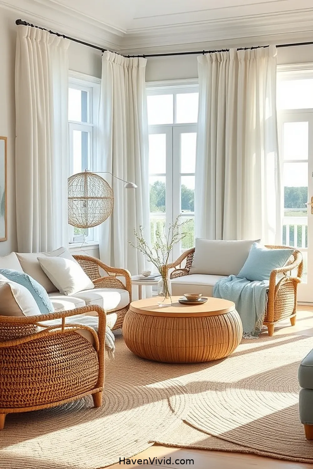 Achieve Coastal Living Room Style Using Natural Fibers 5 Incorporating Textiles and Fabrics for Achieve Coastal Living Room Style Using Natural Fibers