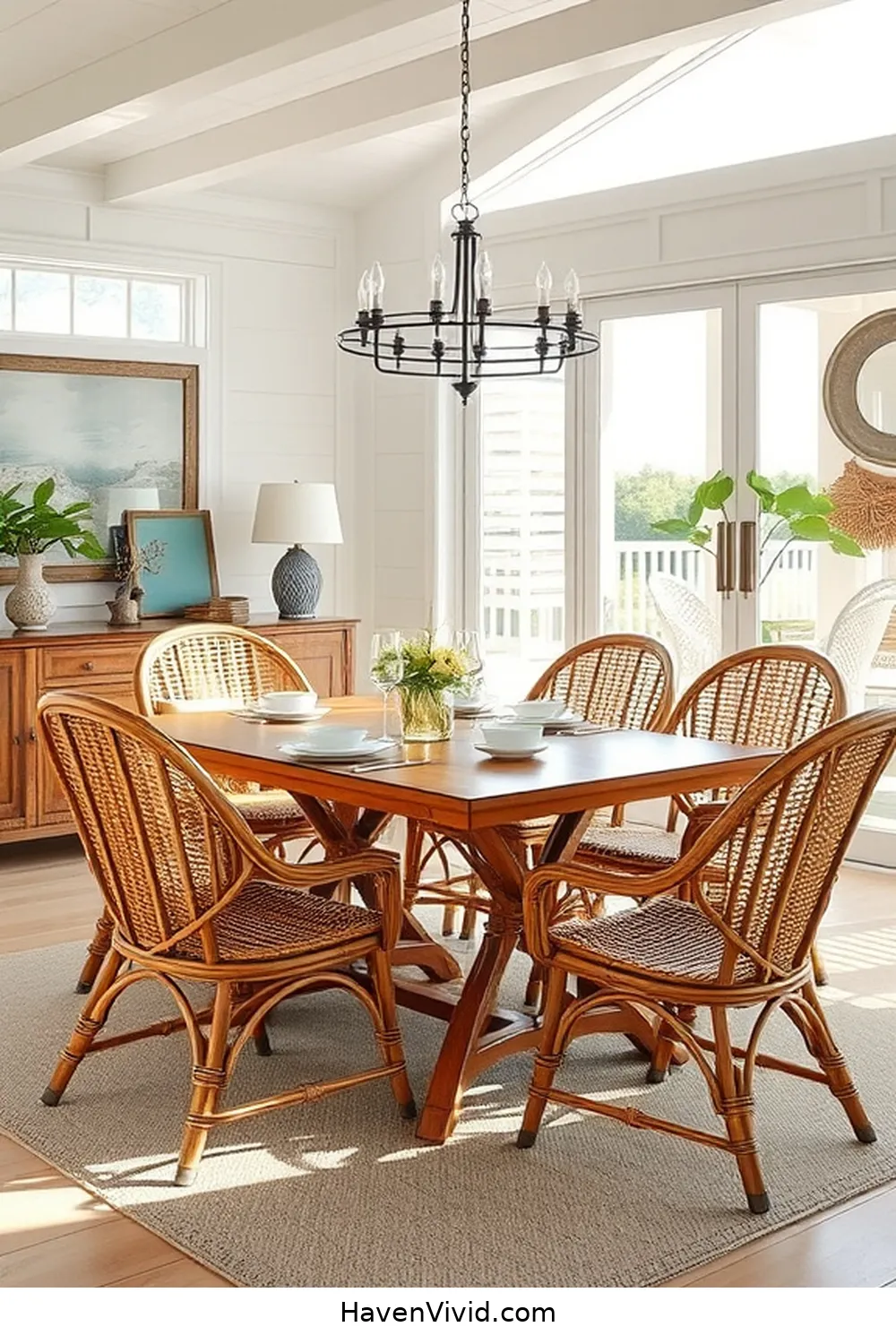 Achieve Coastal Living in Your Dining Room Using Bamboo 3 Choosing the Right Bamboo Furniture for Achieve Coastal Living in Your Dining Room Using Bamboo