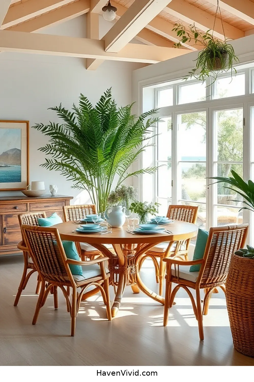 Achieve Coastal Living in Your Dining Room Using Bamboo 8 Color Palettes That Complement Bamboo in Coastal Settings for Achieve Coastal Living in Your Dining Room Using Bamboo