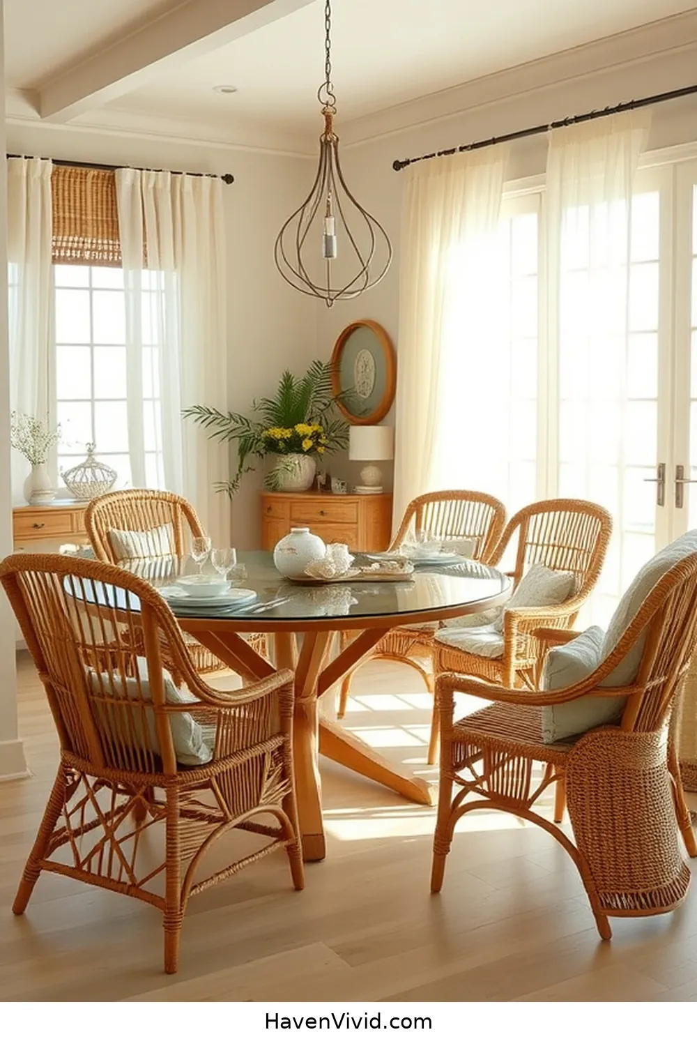 Achieve Coastal Living in Your Dining Room Using Bamboo 13 Creating a Cohesive Coastal Ambiance With Bamboo for Achieve Coastal Living in Your Dining Room Using Bamboo