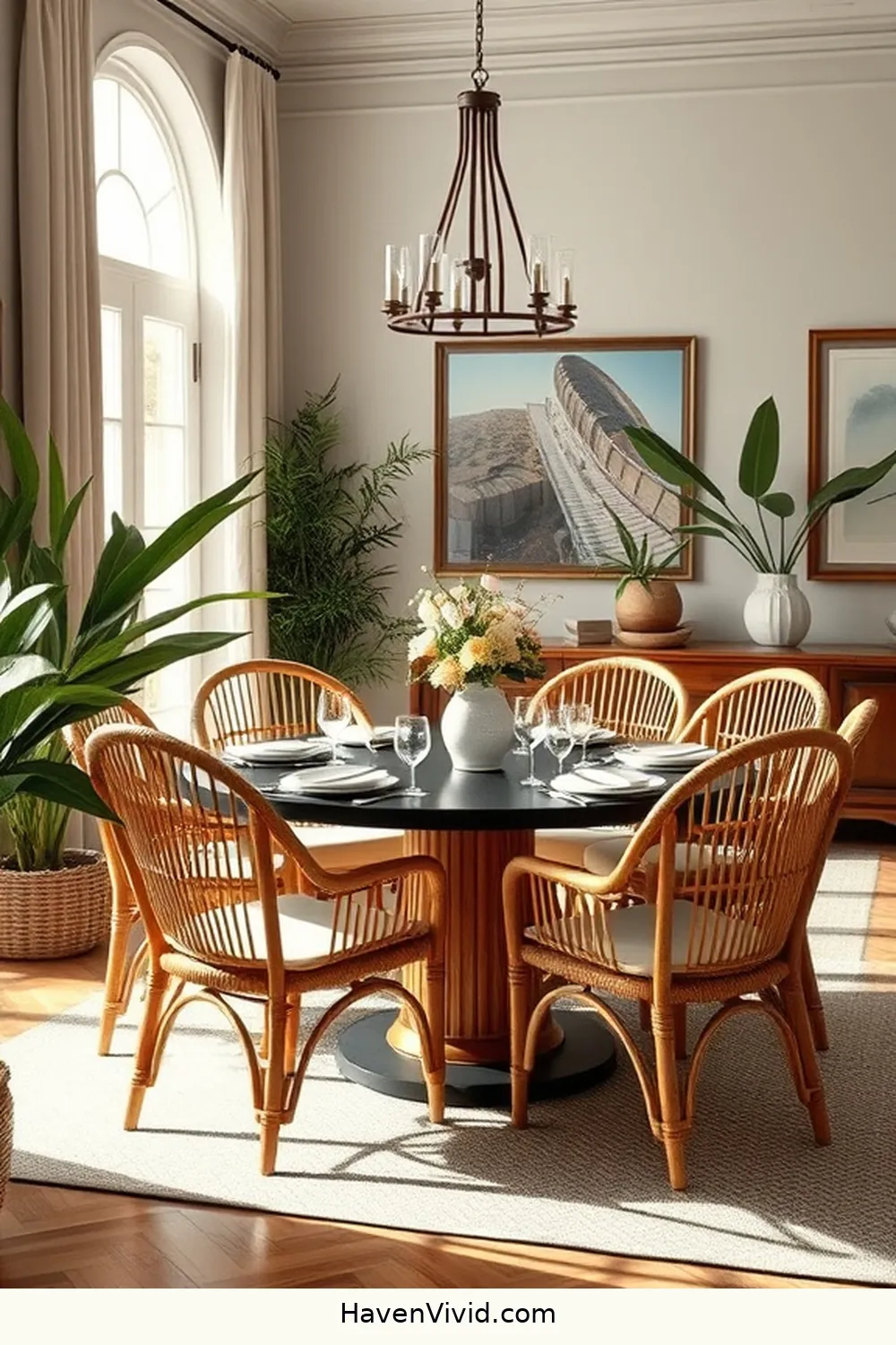 Achieve Coastal Living in Your Dining Room Using Bamboo 5 Incorporating Bamboo Chairs for Comfort and Style for Achieve Coastal Living in Your Dining Room Using Bamboo