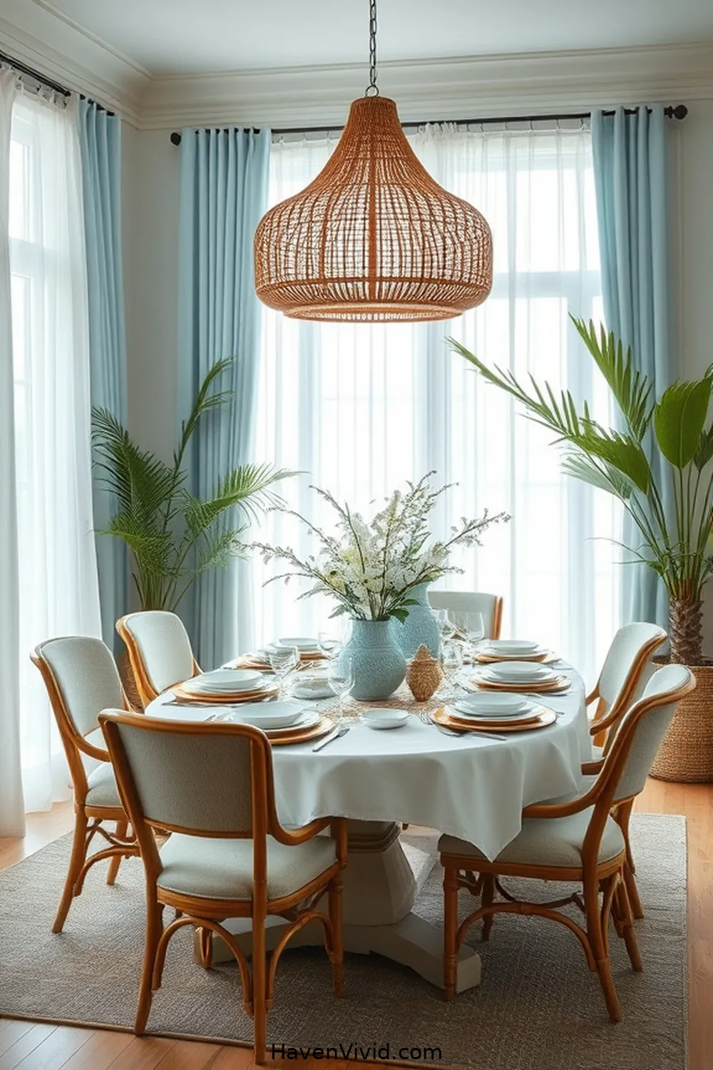 Achieve Coastal Living in Your Dining Room Using Bamboo 2 The Benefits of Using Bamboo in Coastal Decor for Achieve Coastal Living in Your Dining Room Using Bamboo