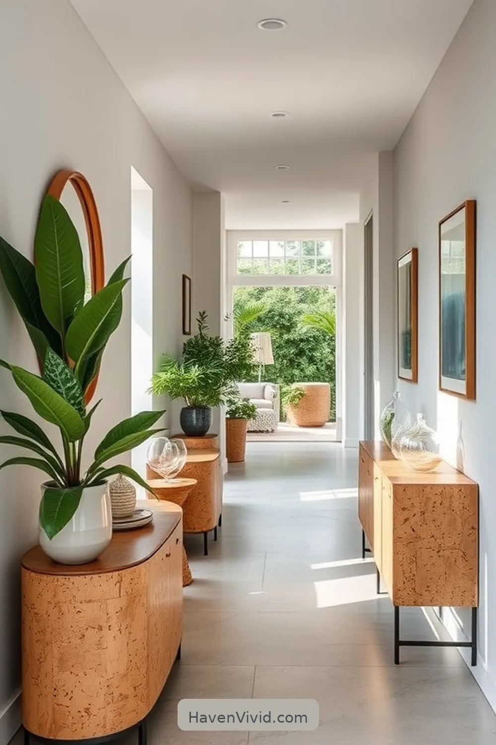 Achieve Coastal Living in Your Hallway Using Cork Décor 7 Incorporating Cork Furniture in Your Hallway for Achieve Coastal Living in Your Hallway Using Cork Décor