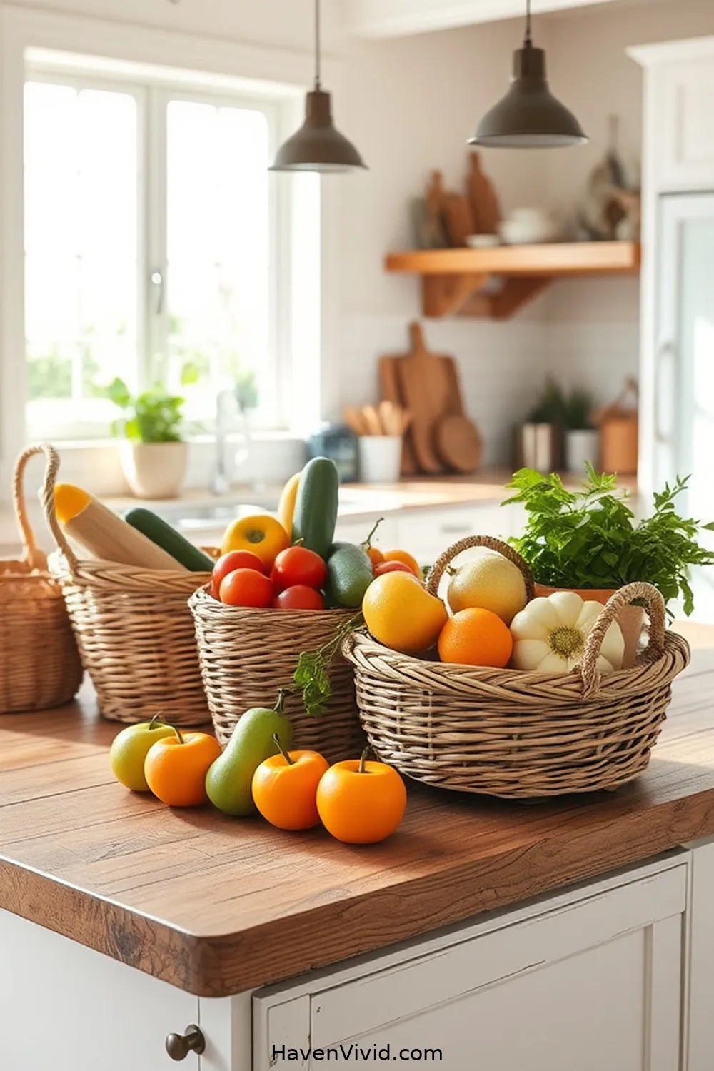 Achieve Coastal Living in Your Kitchen Using Natural Fibers 6 Adding Natural Fiber Baskets for Functional Decor for Achieve Coastal Living in Your Kitchen Using Natural Fibers