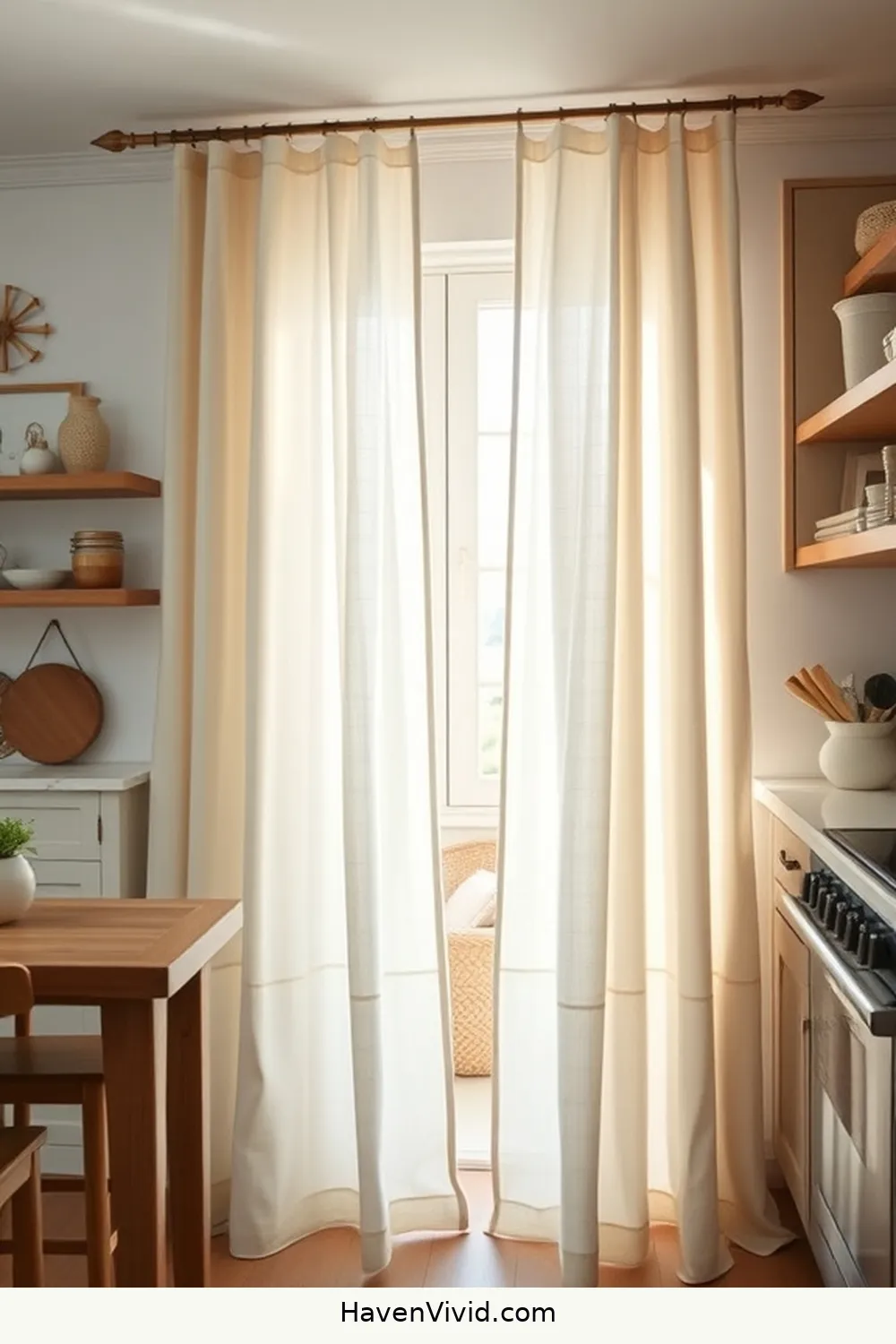 Achieve Coastal Living in Your Kitchen Using Natural Fibers 5 Choosing Linen for Soft and Airy Curtains for Achieve Coastal Living in Your Kitchen Using Natural Fibers