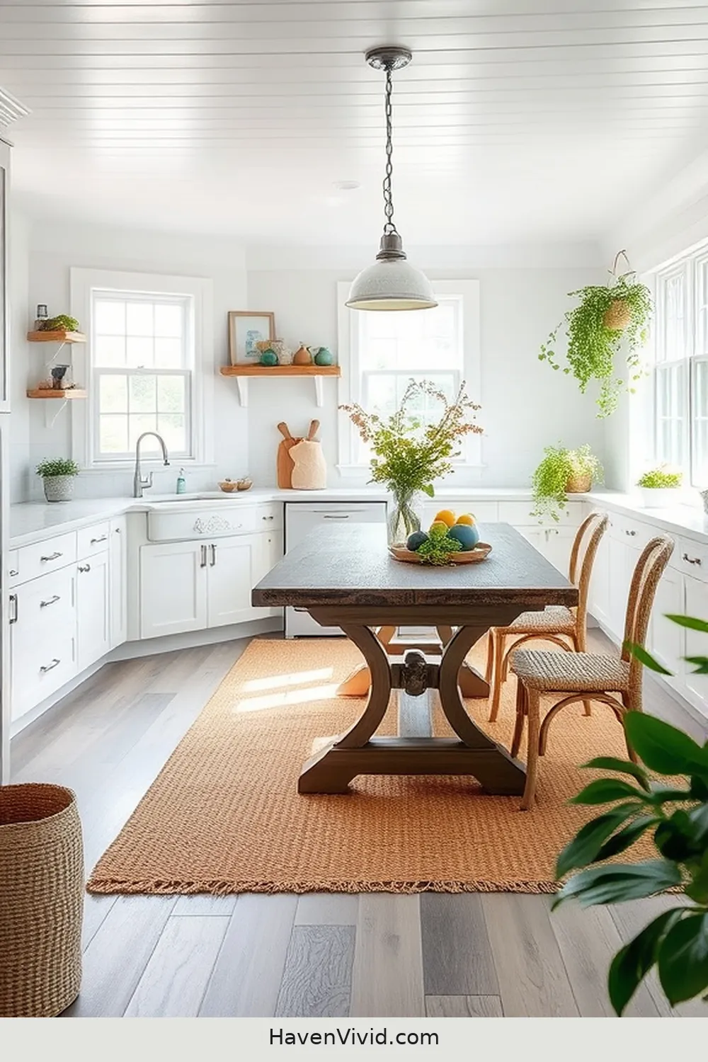 Achieve Coastal Living in Your Kitchen Using Natural Fibers 3 Incorporating Jute and Sisal Rugs for Achieve Coastal Living in Your Kitchen Using Natural Fibers
