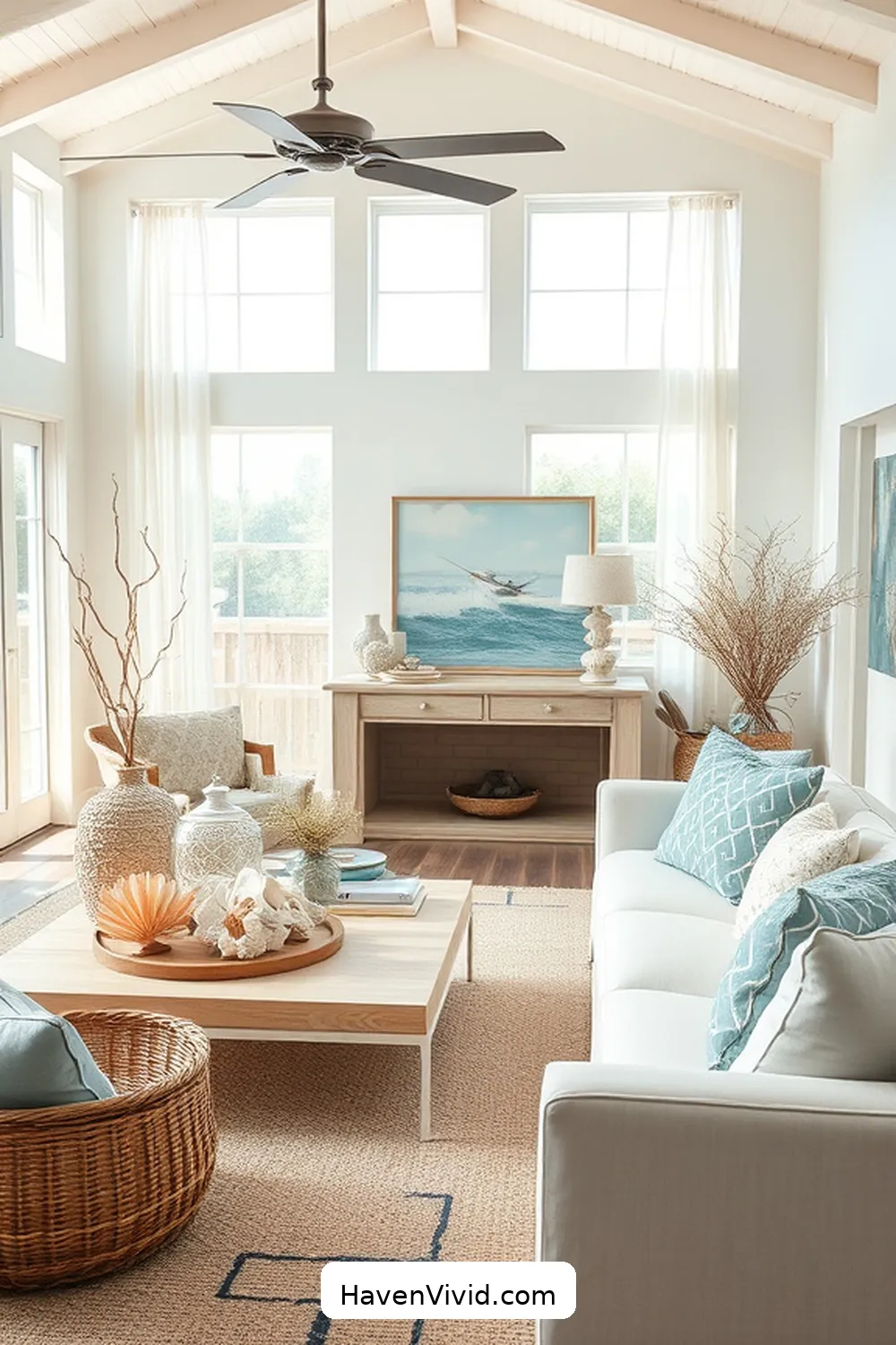 Achieve Coastal Living in Your Living Room Using Reclaimed Materials 10 Bringing in Ocean-Inspired Accessories for Achieve Coastal Living in Your Living Room Using Reclaimed Materials