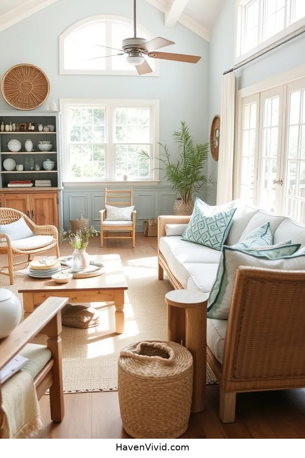 Achieve Coastal Living in Your Living Room Using Reclaimed Materials 3 Incorporating Vintage Coastal Decor for Achieve Coastal Living in Your Living Room Using Reclaimed Materials