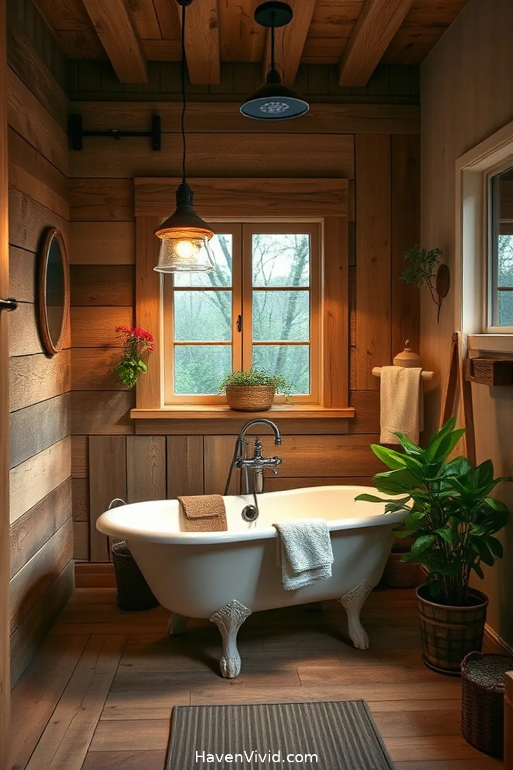 Achieve Farmhouse Living in Your Bathroom Using Solar Powered Lights 11 Inspiring Farmhouse Bathroom Makeover Ideas for Achieve Farmhouse Living in Your Bathroom Using Solar Powered Lights
