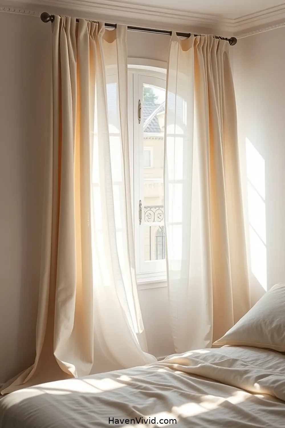 Achieve a Glamorous Bedroom Lifestyle Using Natural Fibers 4 The Elegance of Linen Curtains for Achieve a Glamorous Bedroom Lifestyle Using Natural Fibers