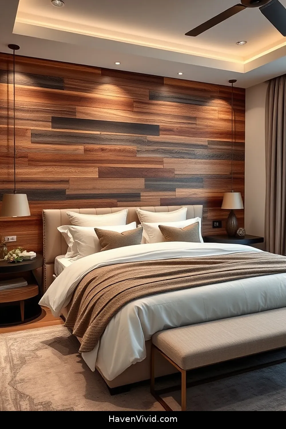 Achieve a Glamorous Bedroom Lifestyle Using Recycled Wood 5 Creating a Recycled Wood Accent Wall for Achieve a Glamorous Bedroom Lifestyle Using Recycled Wood