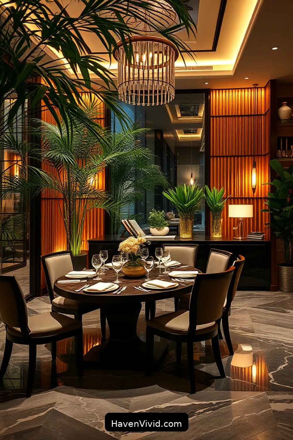 Achieve a Glamorous Dining Room Lifestyle Using Bamboo: 10 Ways 10 Greenery and Bamboo: Bringing Nature Indoors for Achieve a Glamorous Dining Room Lifestyle Using Bamboo: 10 Ways