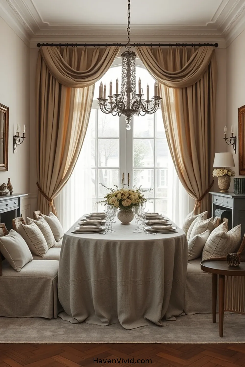 Achieve a Glamorous Dining Room Using Natural Fibers 4 Incorporating Linen for a Luxurious Touch for Achieve a Glamorous Dining Room Using Natural Fibers