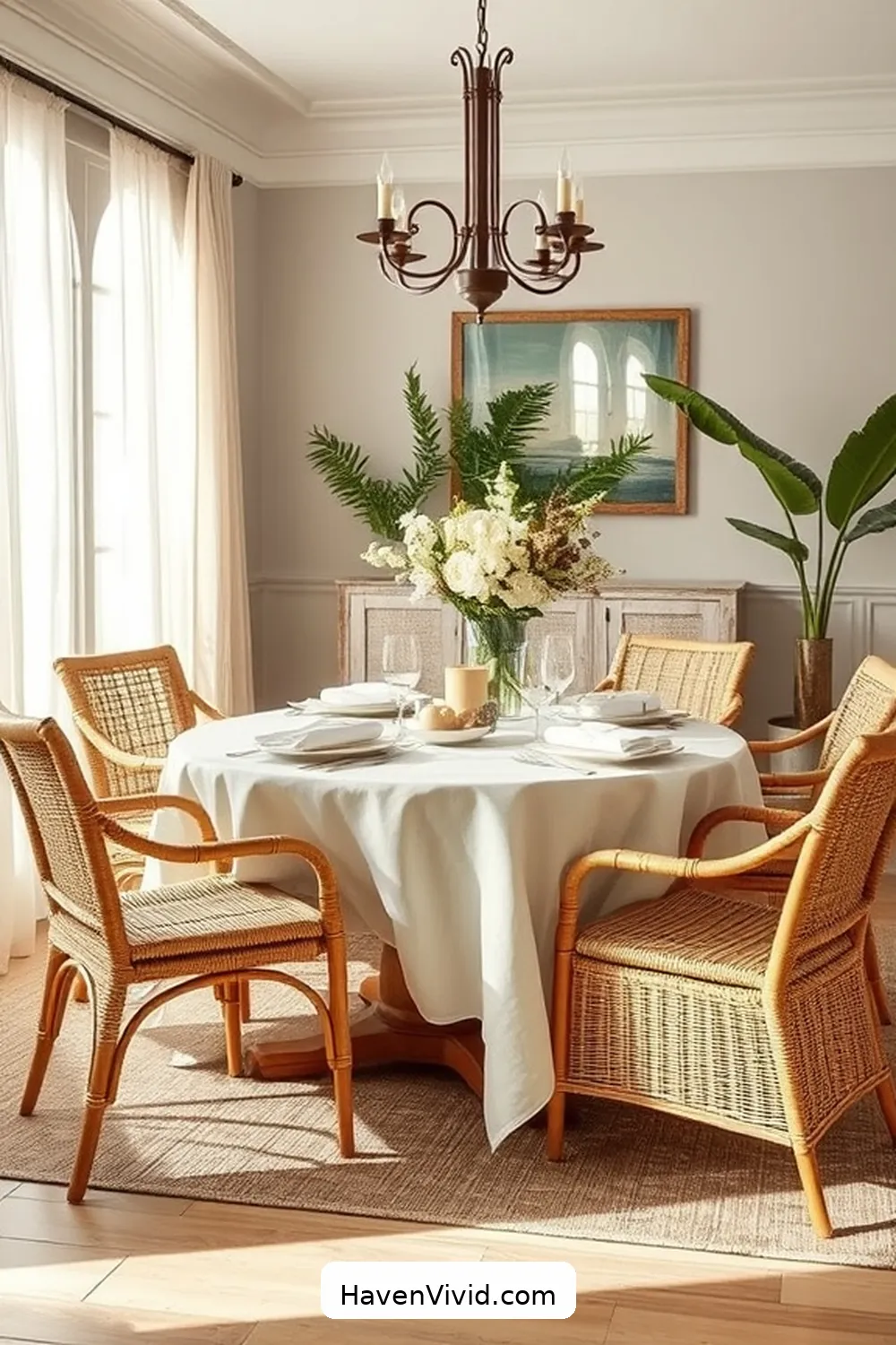 Achieve a Glamorous Dining Room Using Natural Fibers 2 The Beauty of Natural Fibers in Dining Spaces for Achieve a Glamorous Dining Room Using Natural Fibers