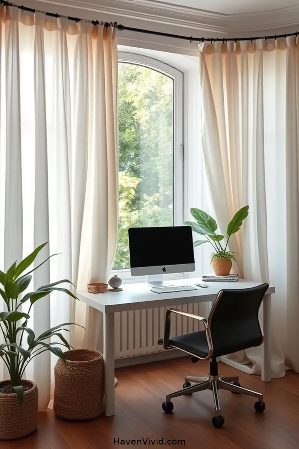 Achieve a Glamorous Home Office Lifestyle Using Organic Cotton 4 Elevate Your Workspace With Organic Cotton Curtains for Achieve a Glamorous Home Office Lifestyle Using Organic Cotton