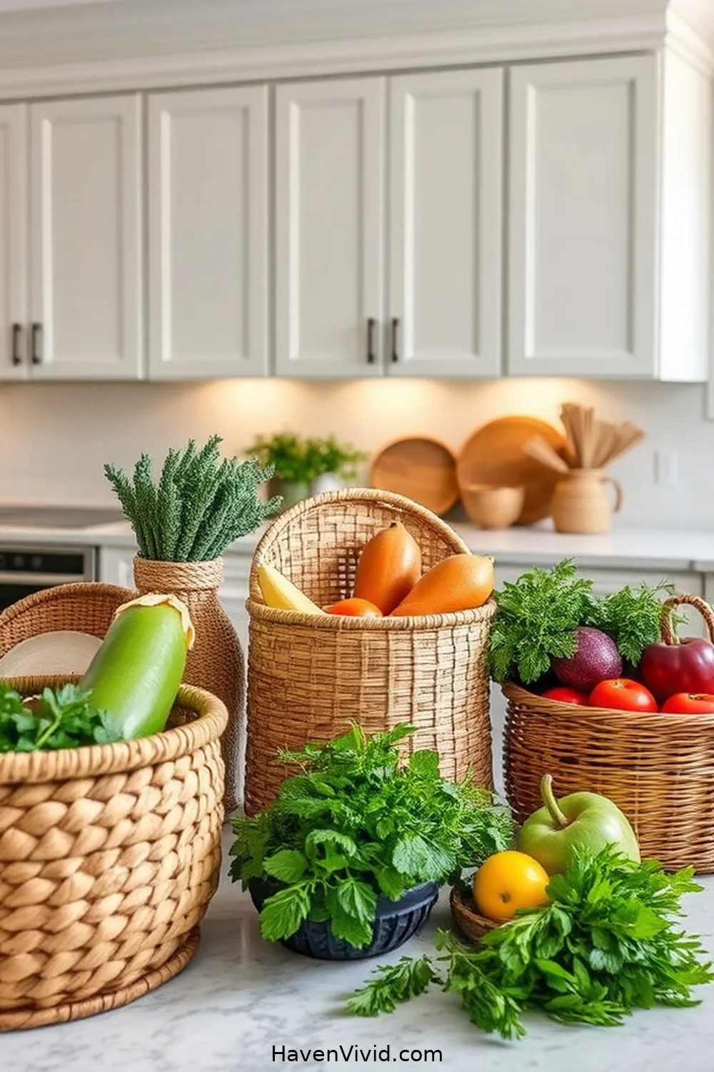 Achieve a Glamorous Kitchen Lifestyle Using Natural Fibers 6 Woven Baskets for Stylish Storage Solutions for Achieve a Glamorous Kitchen Lifestyle Using Natural Fibers