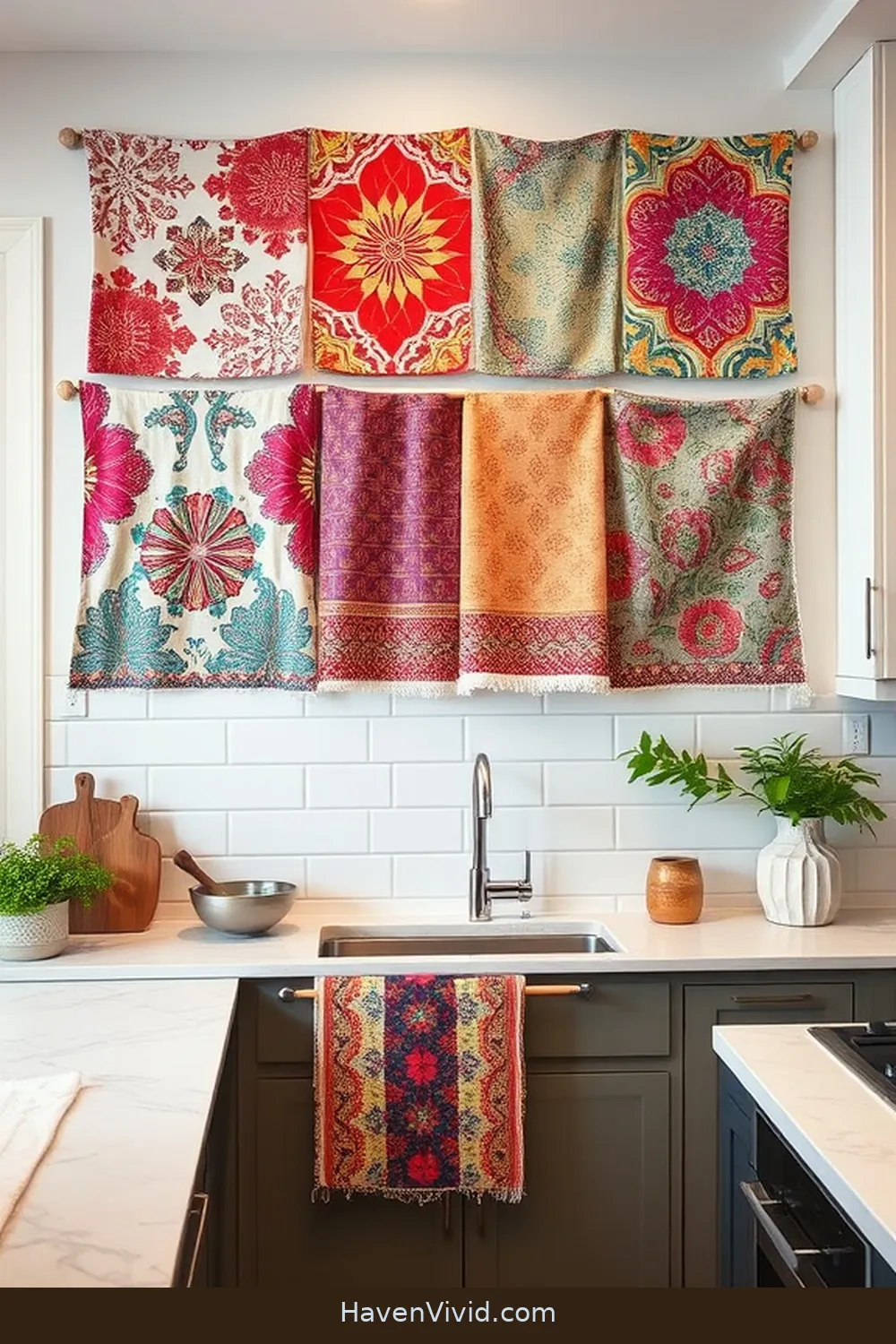 Achieve a Glamorous Kitchen Lifestyle Using Upcycled Fabric With These 7 Ways 8 Upcycle Old Linens Into Eye-Catching Wall Art for Achieve a Glamorous Kitchen Lifestyle Using Upcycled Fabric With These 7 Ways